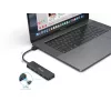 4-poorts USB 3.2 Gen 1 hub Equip met USB-C-adapter zwart 5000 Mbit/s