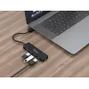 4-poorts USB 3.2 Gen 1 hub Equip met USB-C-adapter zwart 5000 Mbit/s