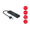 4-poorts USB 3.2 Gen 1 hub Equip met USB-C-adapter zwart 5000 Mbit/s