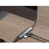 Equip 128963 USB-C 4-poorts USB 3.2 Gen 1 (3.1 Gen 1)-hub, 4x USB-C, 5 Gbit/s, aluminium, zonder voedingsadapter, zwart/zilver