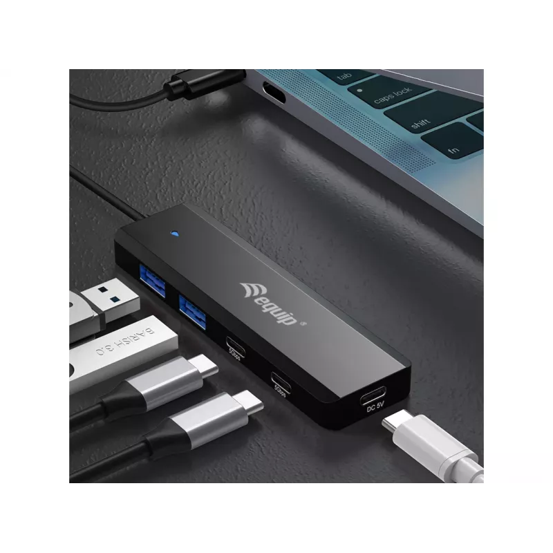 Equip USB-C 4-poorts USB 3.2 Gen 1 hub, USB-C x 2, USB-A x 2