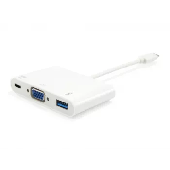 USB Type-C naar VGA-bus/USB-A-bus/PD-adapter Equip 133462