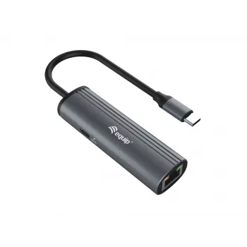 Equip USB-C naar RJ45 Gigabit-netwerk + PD-adapter USB Type-C 100W
