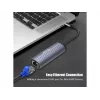 Equip USB-C naar RJ45 Gigabit-netwerk + PD-adapter USB Type-C 100W