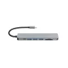 Equip USB-C 7-in-1 multifunctionele adapter, HDMI 4K/60Hz, USB 3.2 Gen1 x3, TF/Micro SD, 100W USB PD