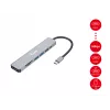 Equip USB-C 7-in-1 multifunctionele adapter, HDMI 4K/60Hz, USB 3.2 Gen1 x3, TF/Micro SD, 100W USB PD