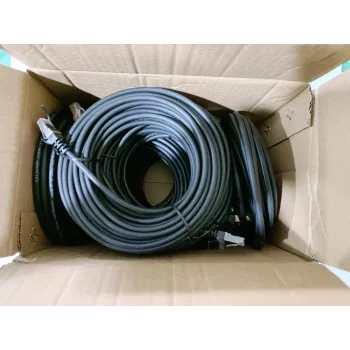 Equip Cat.6 S/FTP patchkabel, 0,5 m, zwart, 60 stuks/set