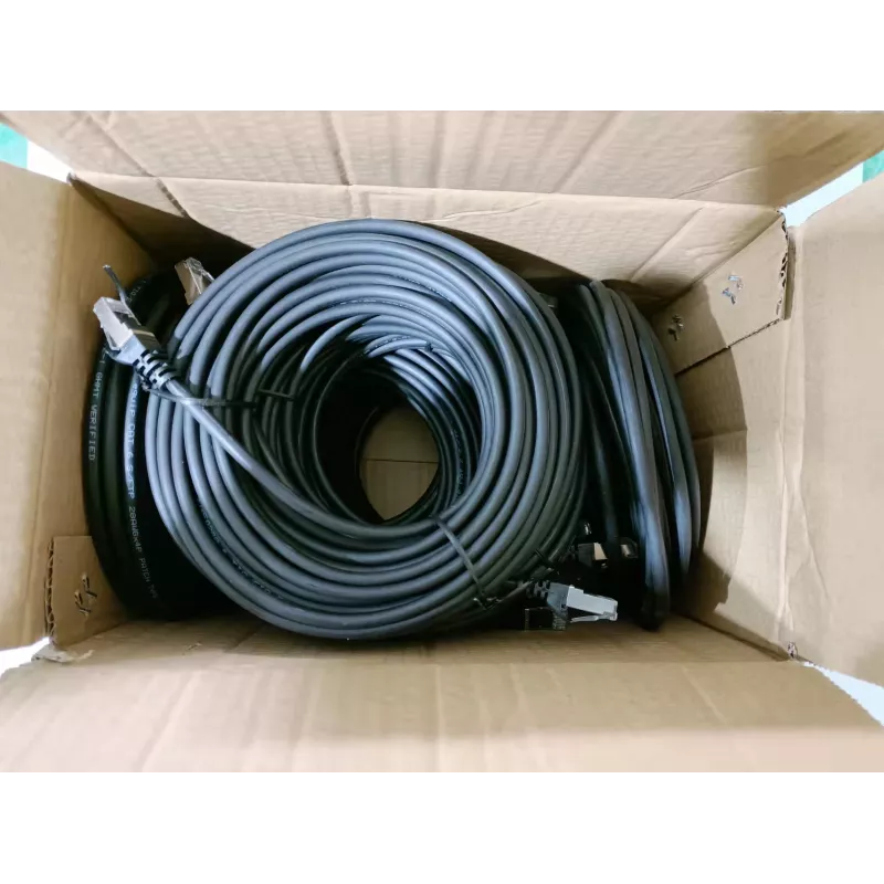 Equip Cat.6 S/FTP patchkabel, 0,5 m, zwart, 60 stuks/set