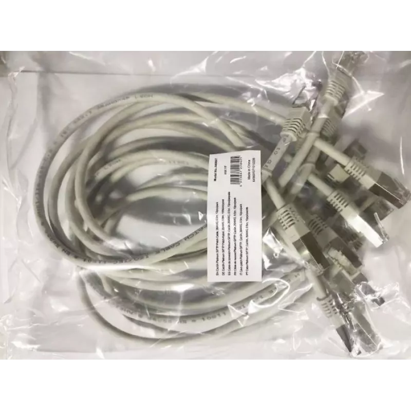 Equip Cat.6A Platinum S/FTP patchkabel, grijs, 0,5 m, 10 stuks/set