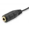 Equip audio splitkabel, zwart, 3,5 mm, 2 x 3,5 mm, bus, stekker, polyvinylchloride (PVC)