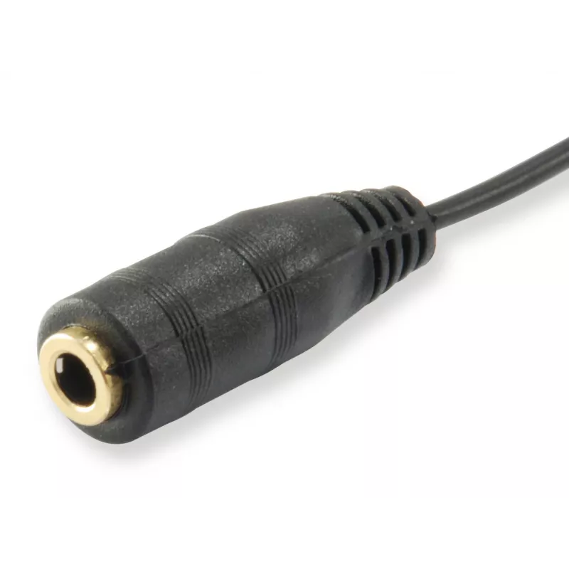 Equip audio splitkabel, zwart, 3,5 mm, 2 x 3,5 mm, bus, stekker, polyvinylchloride (PVC)