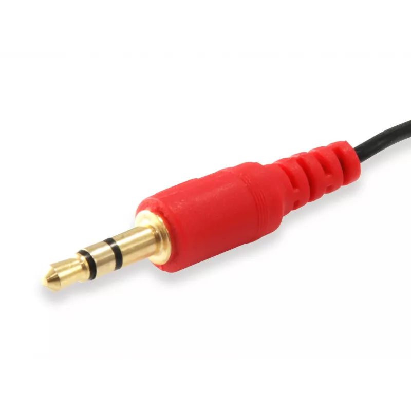 Equip audio splitkabel, zwart, 3,5 mm, 2 x 3,5 mm, bus, stekker, polyvinylchloride (PVC)