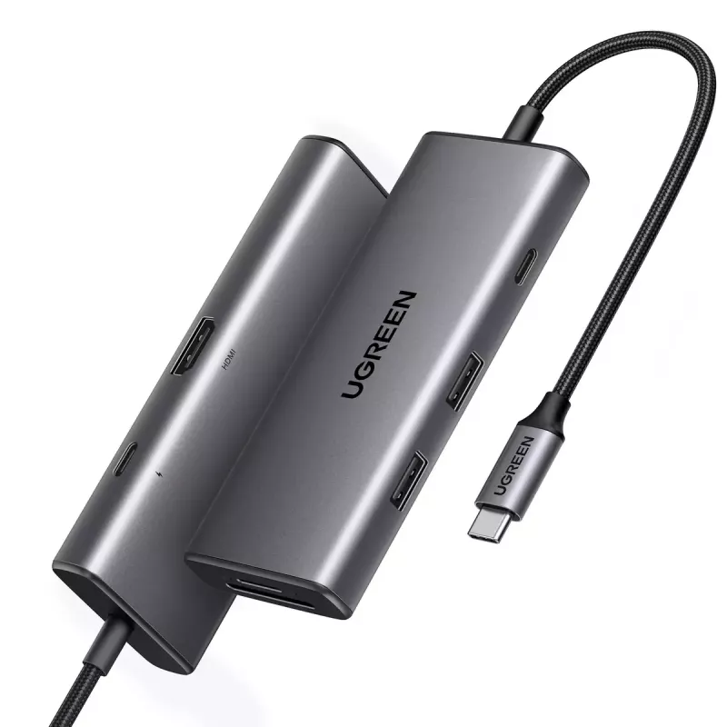 USB-C multifunctionele adapter UGREEN 15531 HDMI USB 3.0 Ethernet