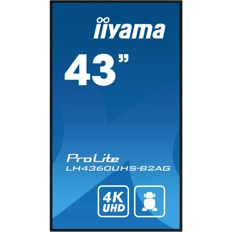 iiyama ProLite LH4360UHS-B2AG 43 inch 4K UHD digital signage-display