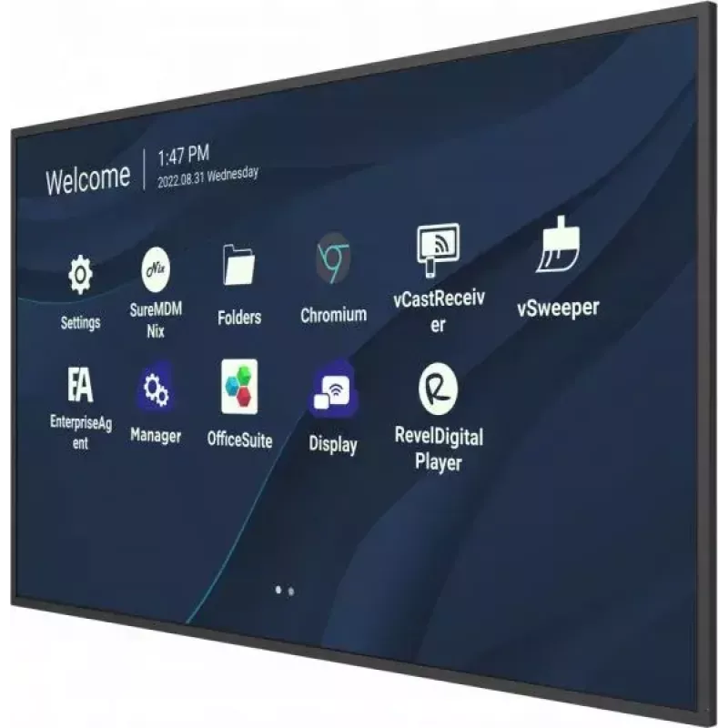 Viewsonic CDE9830 signage display 2,49 m (98 inch) Wi-Fi 500 cd/m² 4K Ultra HD zwart ingebouwde processor Android 11