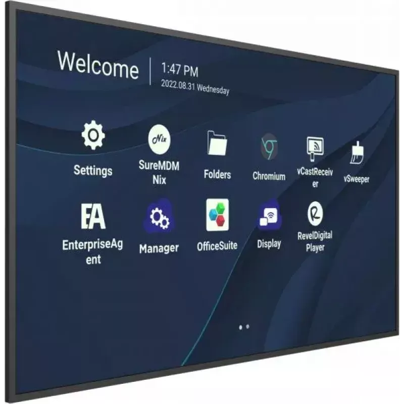 Viewsonic CDE9830 signage display 2,49 m (98 inch) Wi-Fi 500 cd/m² 4K Ultra HD zwart ingebouwde processor Android 11