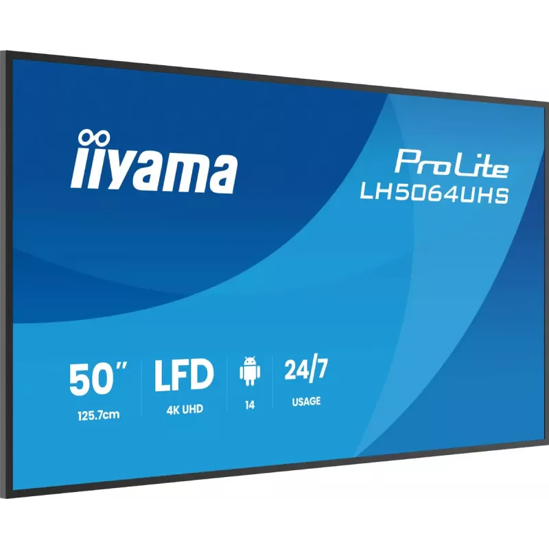 Digital signage-flatpanel iiyama LH5564UHS-B1AG 55 inch 4K Ultra HD