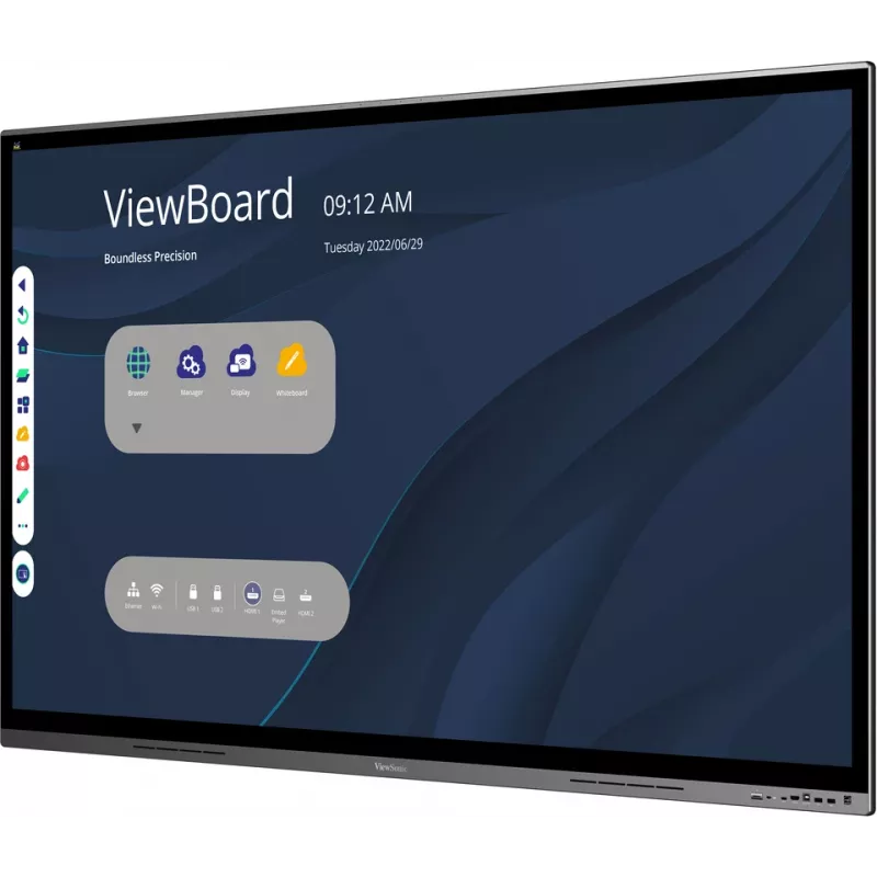 Viewsonic IFP7562 signage display interactief flatpanel 190,5 cm (75 inch) LED Wi-Fi 350 cd/m² 4K Ultra HD zwart touchscreen ingebouwde processor Android
