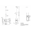 Equip 32 inch-65 inch plafondsteun voor twee beeldschermen