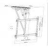 Equip 32 inch-70 inch gemotoriseerde tv-plafondsteun