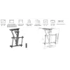 Equip 32 inch-70 inch gemotoriseerde tv-plafondsteun