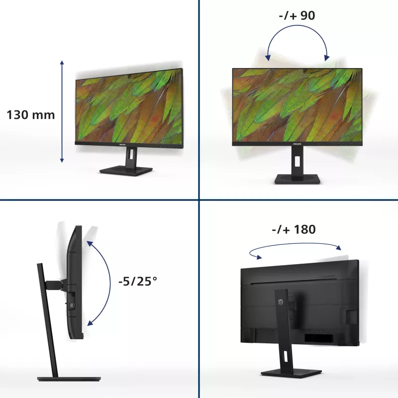 Philips 3000 serie 27B1U3900/00 computermonitor 68,6 cm (27 inch) 3840 x 2160 pixel 4K Ultra HD LCD zwart