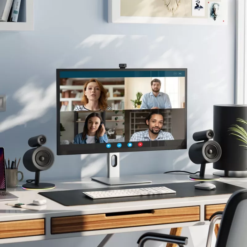 ALOGIC desktopmonitor – Clarity Max Pro – 32 inch – 3840x2160 (4K UHD) met USB-C Power Delivery en webcam