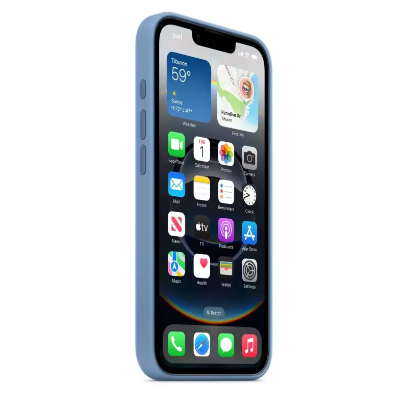APPLE iPhone 16E – siliconen case – winterblauw (MD3Q4ZM/A)