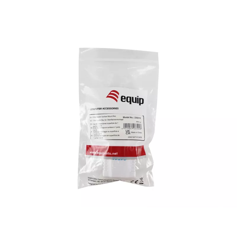 Netwerk-aansluitdoos Equip 235215 Cat6a wit 54 mm x 39 mm x 29,5 mm