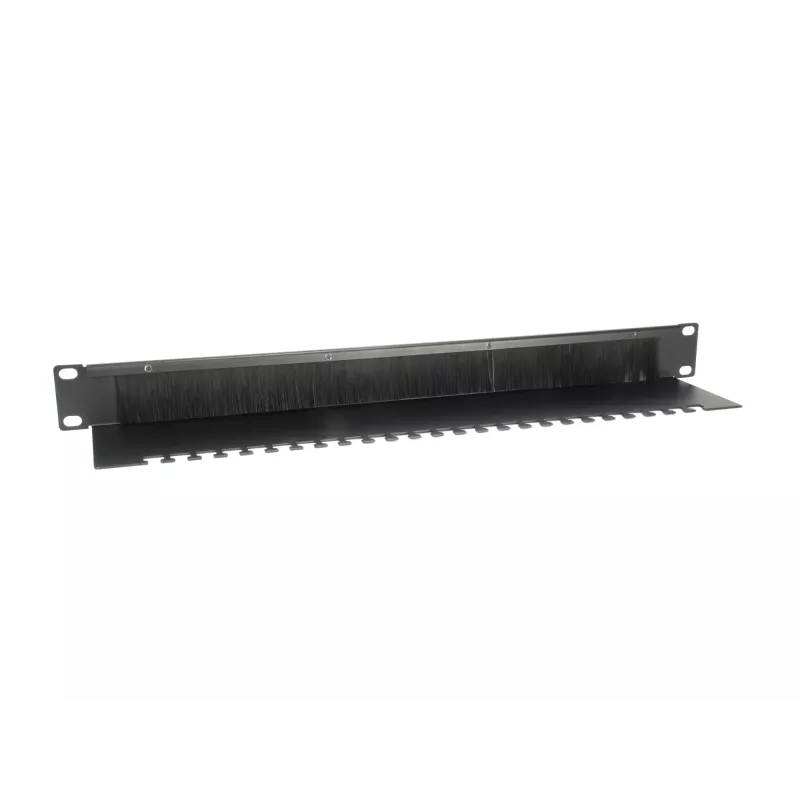 Equip kabeldoorvoerpaneel, zwart (RAL 9005)