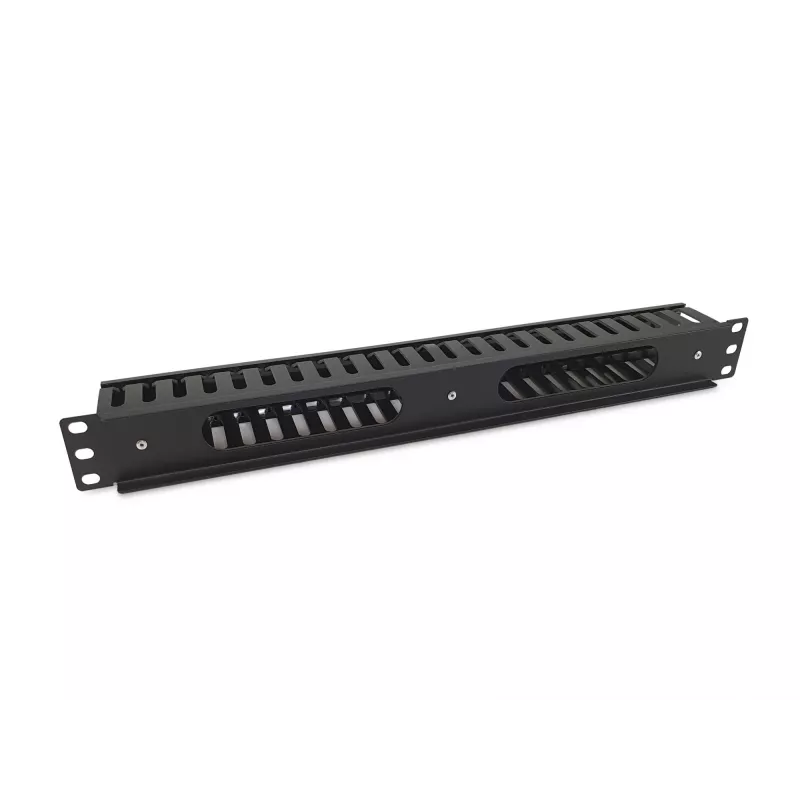 Equip 19 inch rackmontage kabelmanagementpaneel, zwart