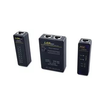 Equip netwerkkabeltester, RJ45, BNC, PoE