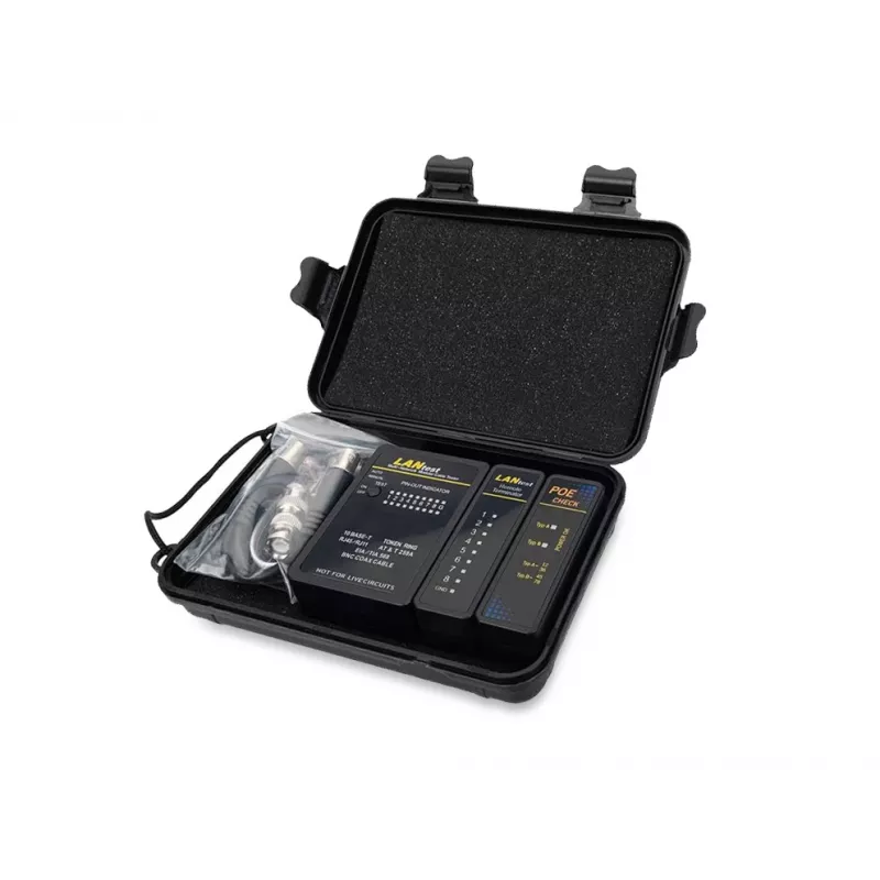 Equip netwerkkabeltester, RJ45, BNC, PoE