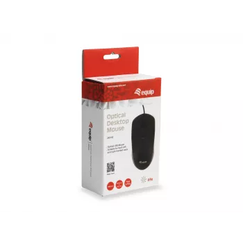 Equip 245102 muis office dubbelhandig USB Type-A optisch 1000 DPI