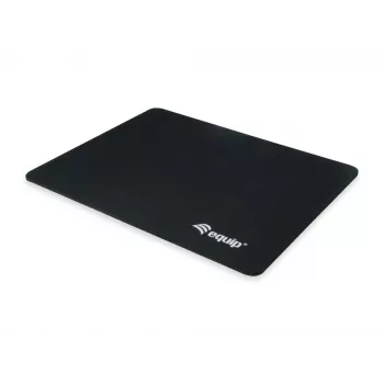 Equip muismat, zwart, effen, nylon, rubber, antislip onderkant