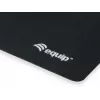 Equip muismat, zwart, effen, nylon, rubber, antislip onderkant