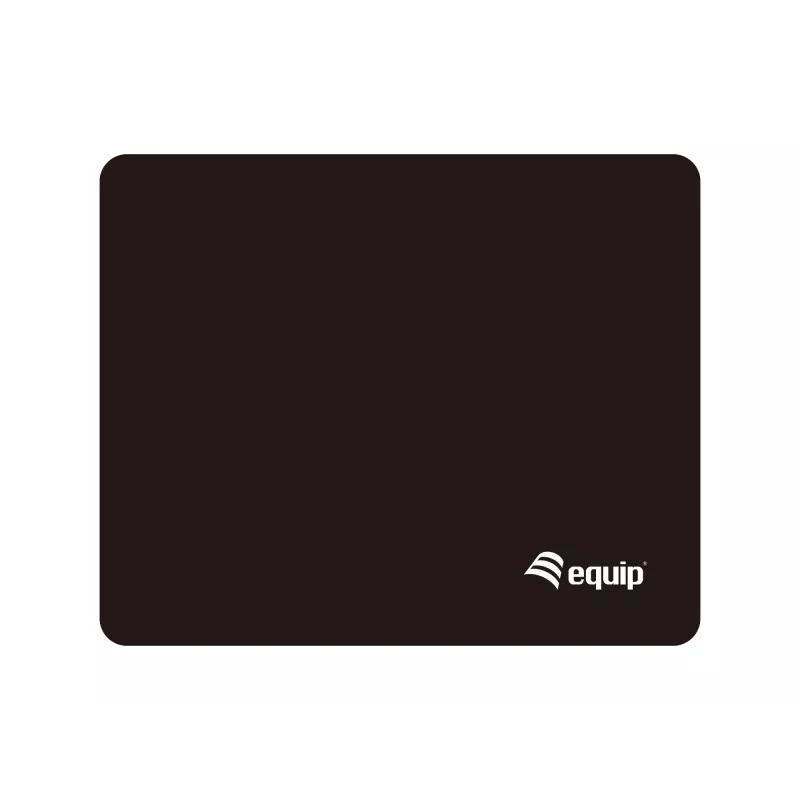 Equip muismat, zwart, effen, nylon, rubber, antislip onderkant