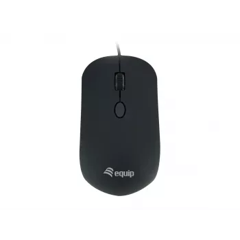 Equip USB Comfort muis, dubbelhandig, optisch, USB Type-A, 1600 DPI, zwart