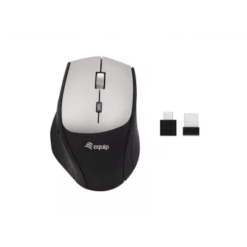 Equip 245115 draadloze muis met dual-connect-adapter (USB-C+A)