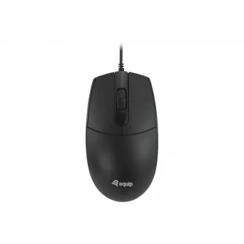 Equip USB stille muis, dubbelhandig, optisch, USB Type-A, 1200 DPI, zwart