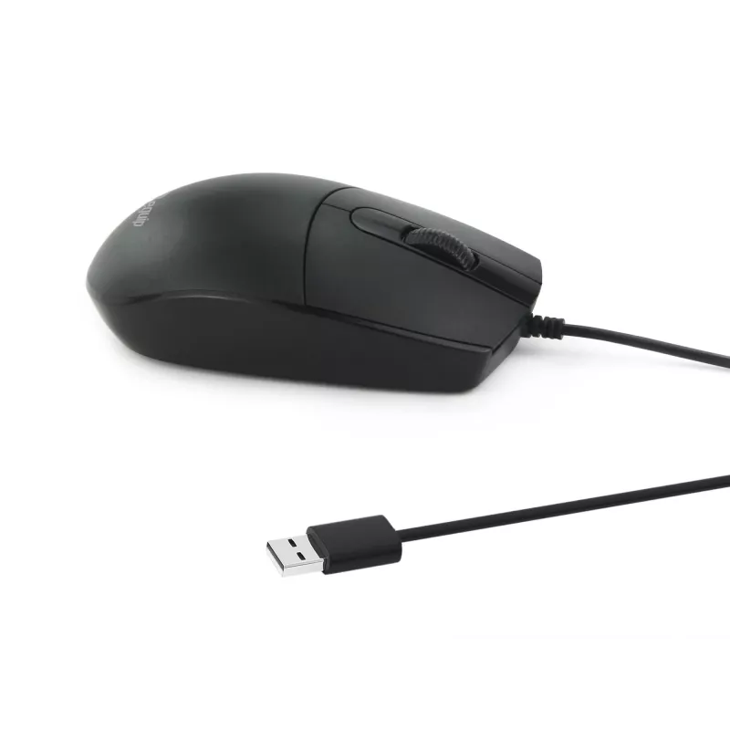 Equip USB stille muis, dubbelhandig, optisch, USB Type-A, 1200 DPI, zwart