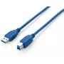 Equip USB 3.0 Type-A naar Type-B kabel, 3,0 m, blauw
