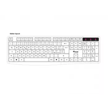 Equip 245213 toetsenbord kantoor USB QWERTY Italiaans zwart