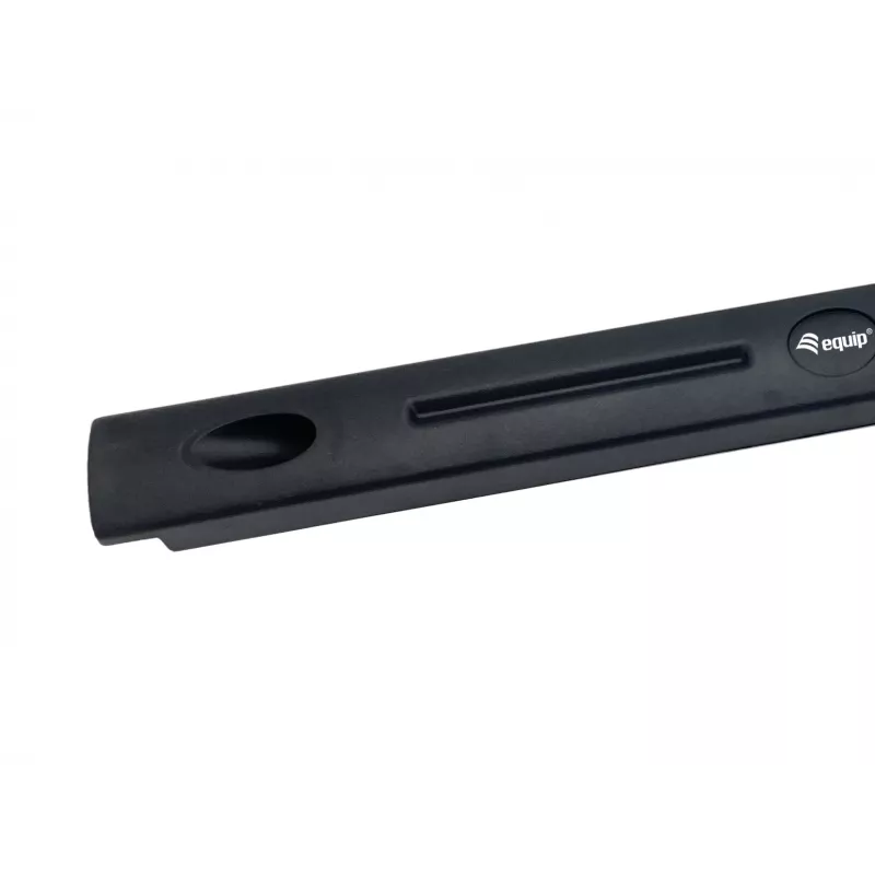 Blindplaat Equip 19 inch 1HE gereedschapsloos zwart rackcapaciteit 1HE