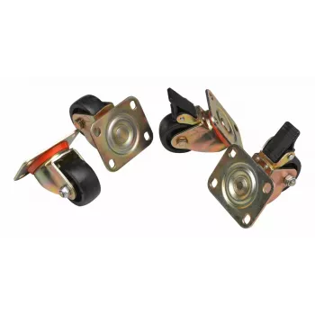 Zwenkwielen Equip EZW-2 zwart 60mm voor flexkasten