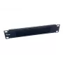 Borstelpaneel Equip 10 inch 1U zwart staal 25,4 mm breedte
