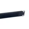 Borstelpaneel Equip 10 inch 1U zwart staal 25,4 mm breedte