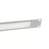 Borstelpaneel Equip 10 inch lichtgrijs staal 1U