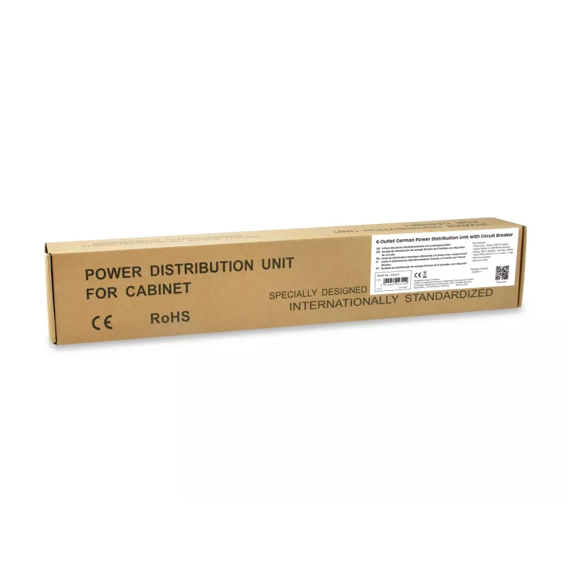 Equip 333312 stroomverdeeleenheid (PDU) 6 AC-stopcontacten 1U zwart