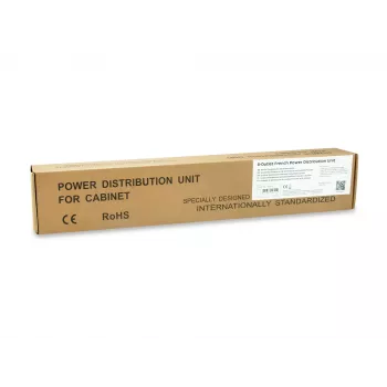 Equip 333313 stroomverdeeleenheid (PDU) 8 AC-uitgangen 1HE zwart, zilver